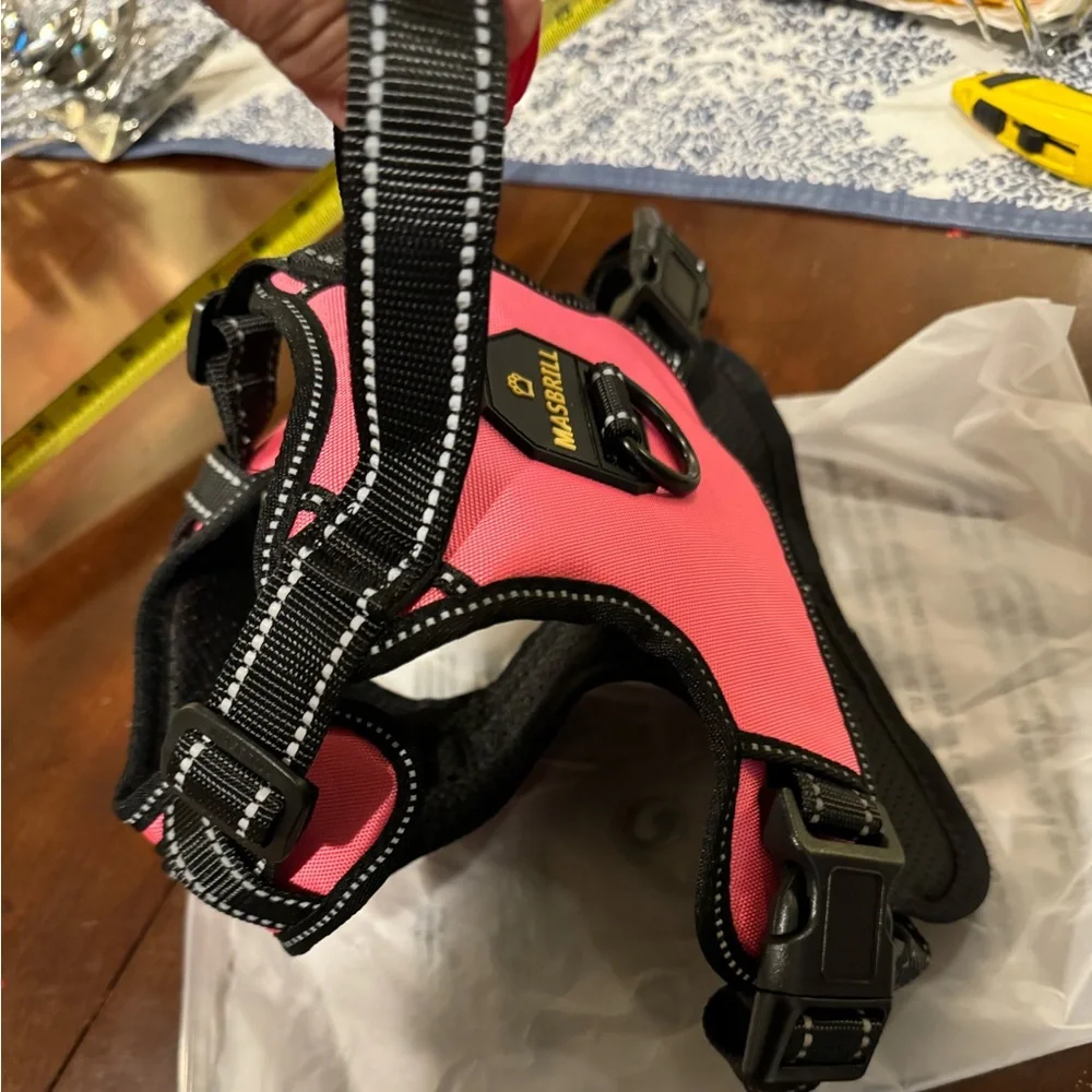 NWT MASBRILL Padded Adjustable Reflective Dog Harness In Sz L